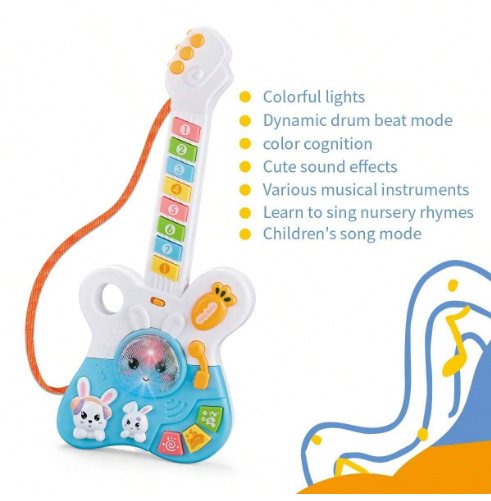 Multi-functional Kids Rabbit Guitar
