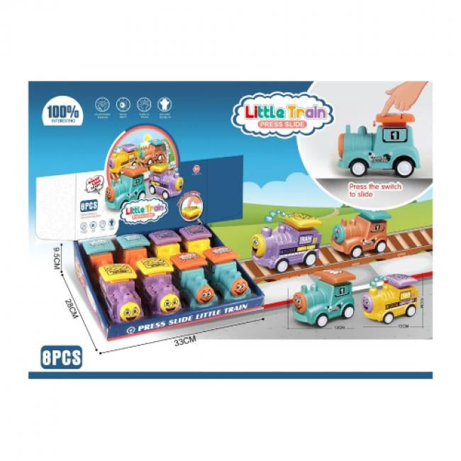 1Pcs Inertial Press & Go Little Train Toy