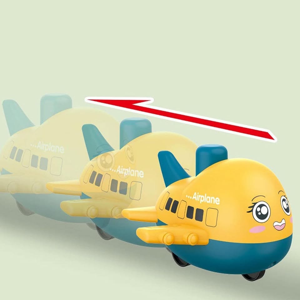 1Pc Mini Press & Go Airplane Toy