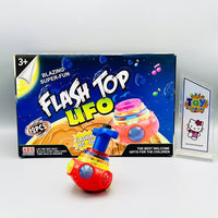 Colorful UFO Spinning Top with Flash Light & Music
