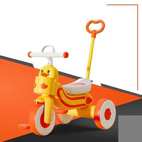 Kids Duck Themed Ride-on Tricycle With Light & Music - Yellow
