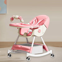 Multi-functional Baby High Swing Dining Chair - Pink
