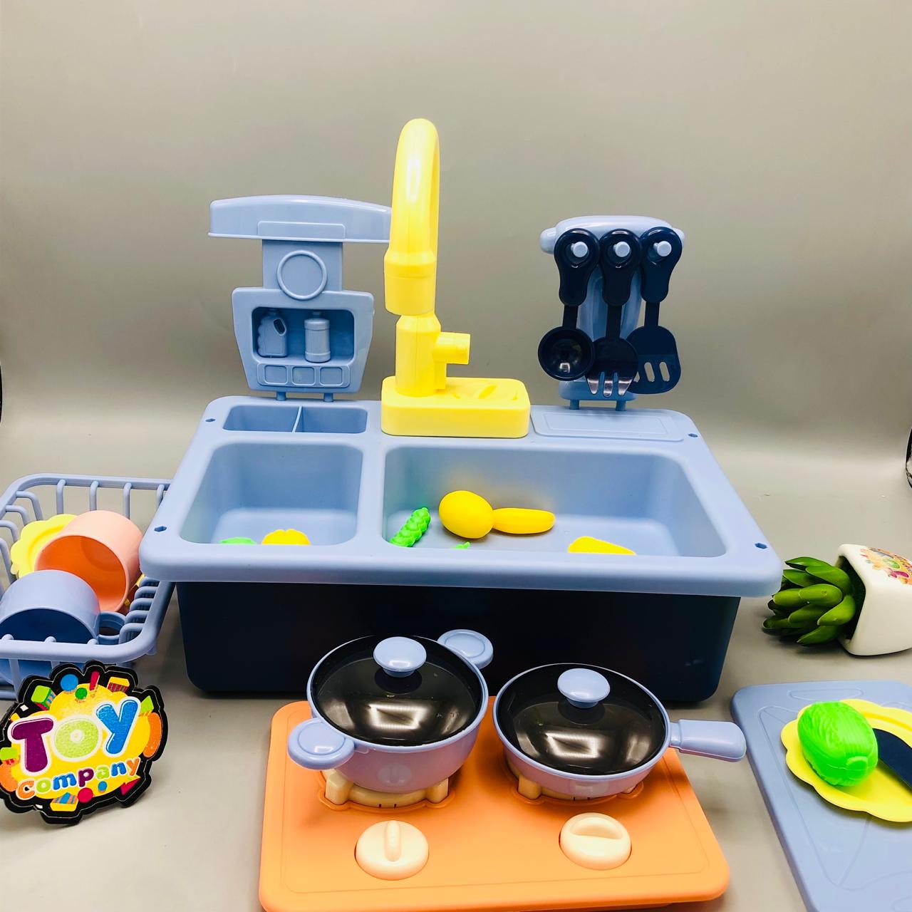 Electric Pretend Frozen Pumping Water Kitchen Sink