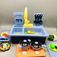 Electric Pretend Frozen Pumping Water Kitchen Sink