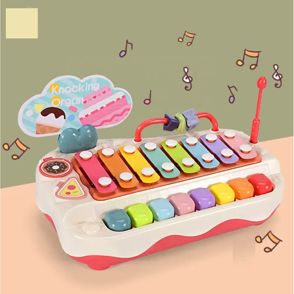 2in1 Toddler Knocking Xylophone & Piano Toy