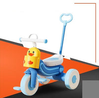 Kids Duck Themed Ride-on Tricycle With Light & Music - Blue