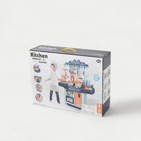 39Pcs Pretend Play Steam Kitchen Set With Light & Sound