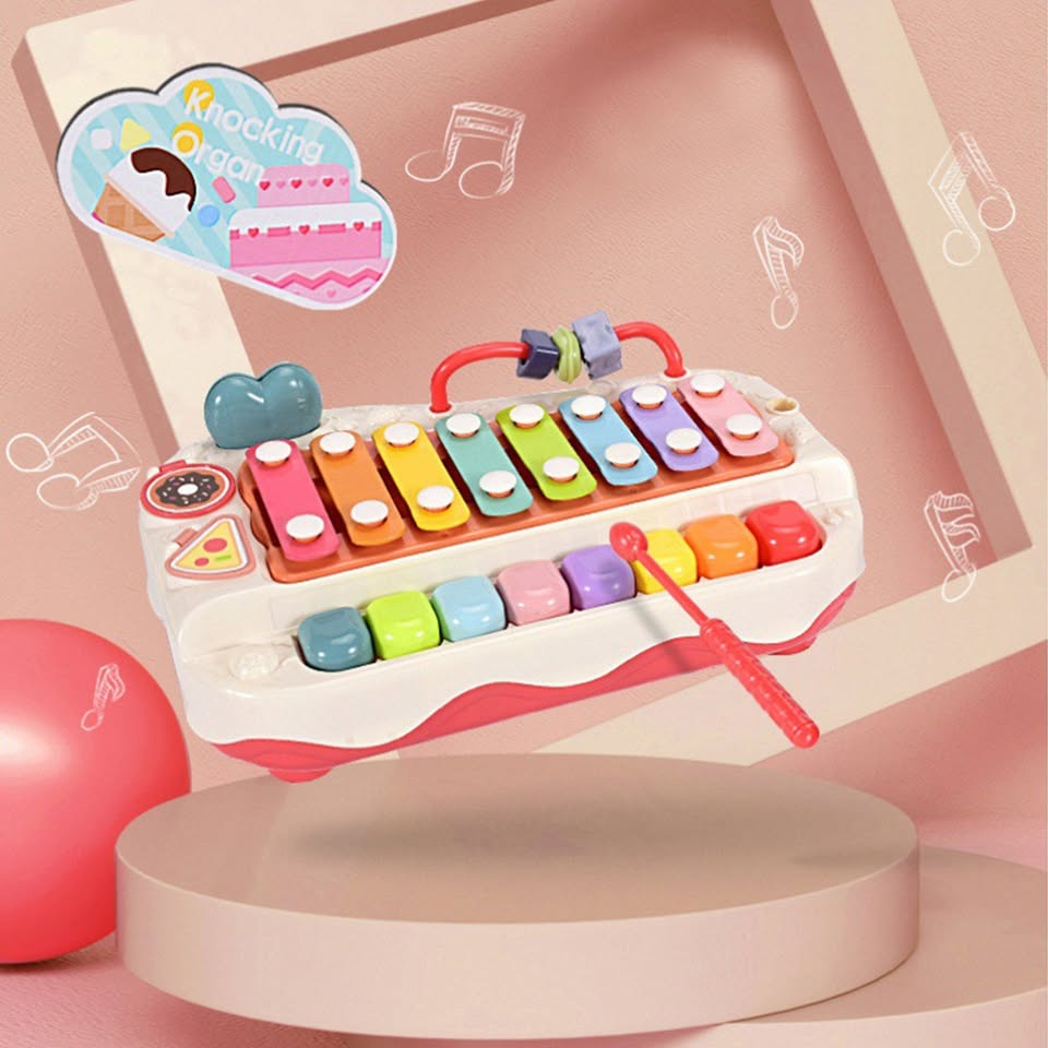 2in1 Toddler Knocking Xylophone & Piano Toy