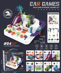 Manual Adventure Car Track Set - 2 Assorted Cars