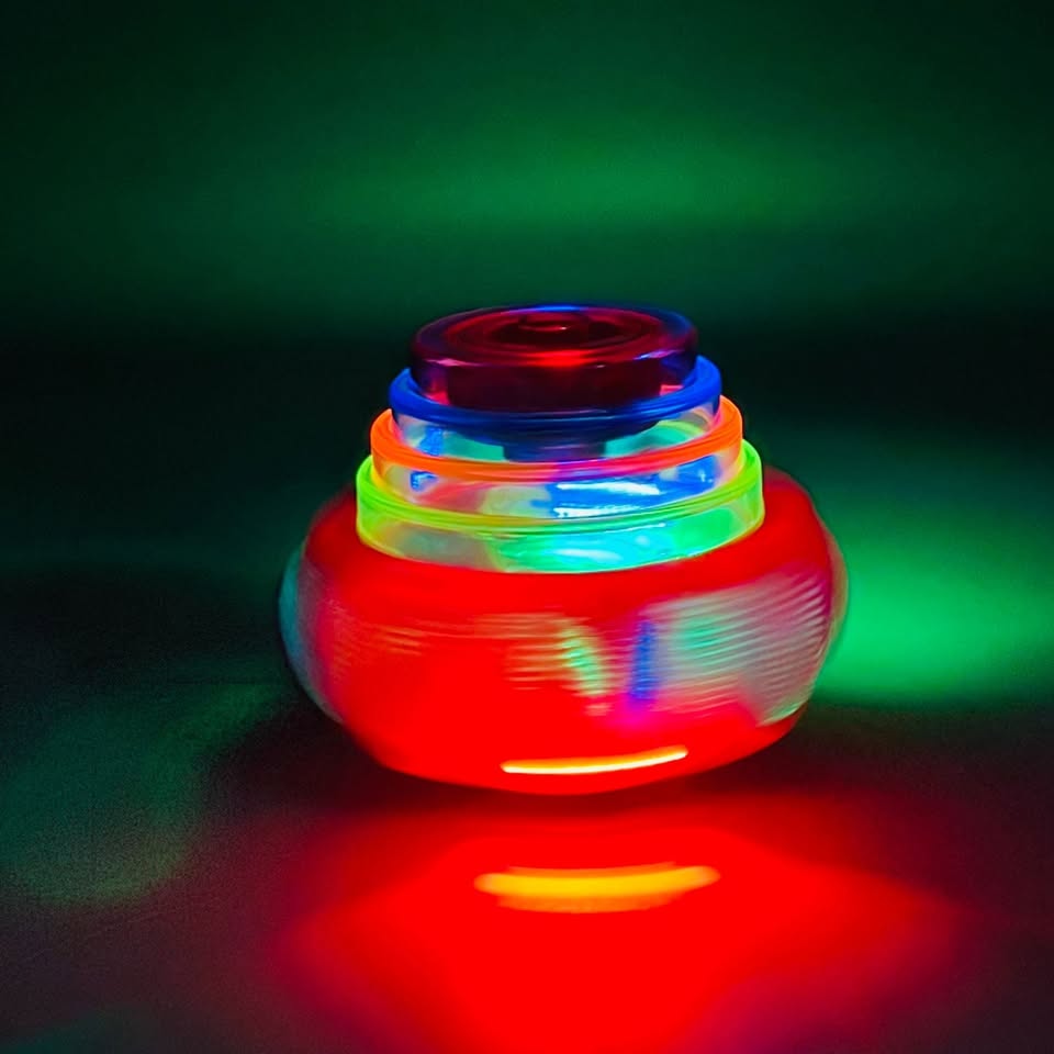 Colorful UFO Spinning Top with Flash Light & Music