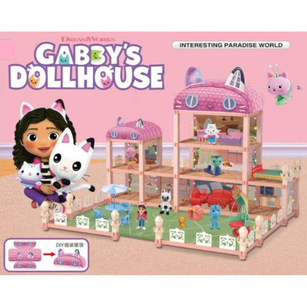 155Pcs DIY Gabby's Paradise World Dollhouse
