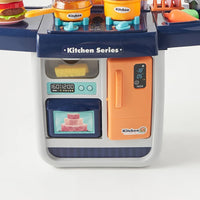 39Pcs Pretend Play Steam Kitchen Set With Light & Sound