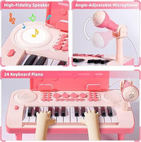 24 Keys Electronic Kids Keyboard Piano With Microphone
