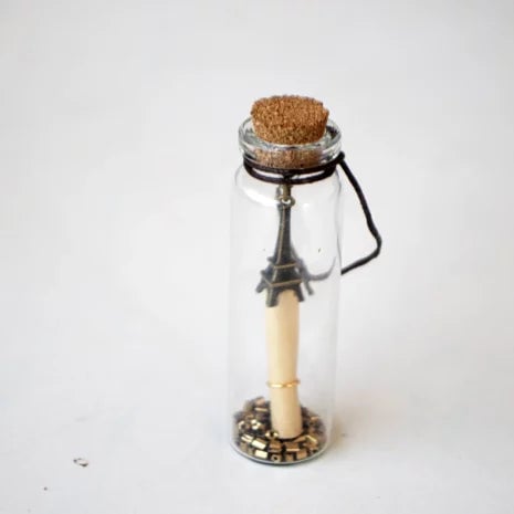 1Pc Mini Glass Wishing Bottle