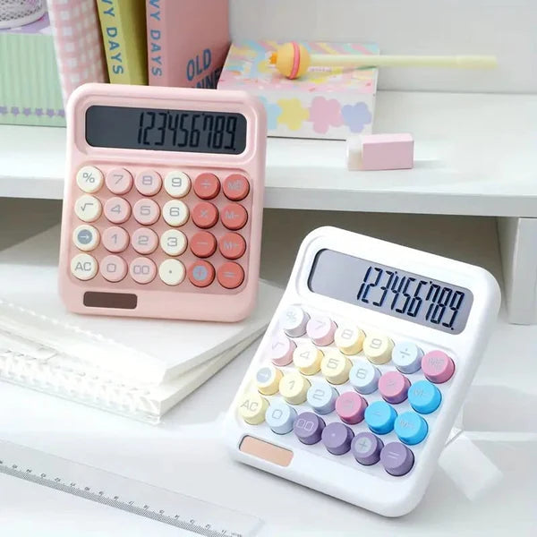 Electronic Multi-Color Dual Power Calculator