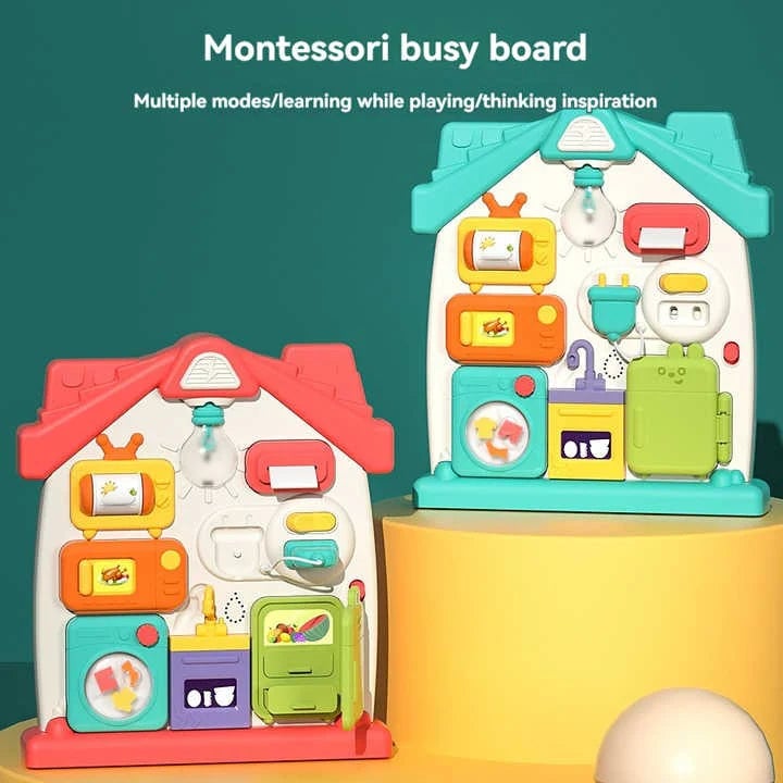 Multi-functional Montessori Puzzle Activity Board