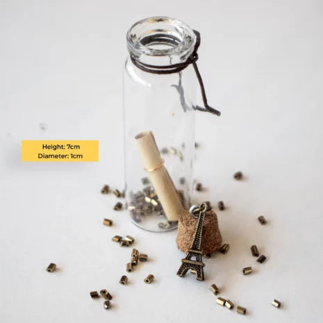 1Pc Mini Glass Wishing Bottle