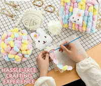 DIY Crafting Hand-Woven Pom Pom Bag