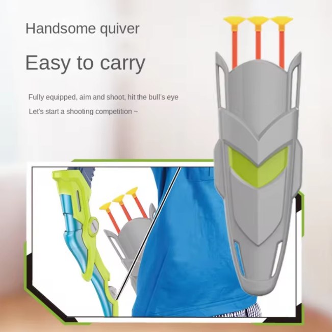 Kids Power Pull Archery Set With 3Pcs Arrows