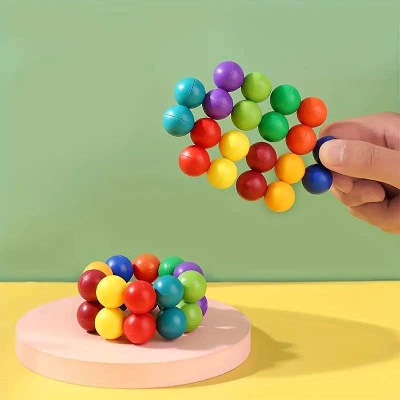 Montessori Rainbow Twisting Magic Puzzle Balls