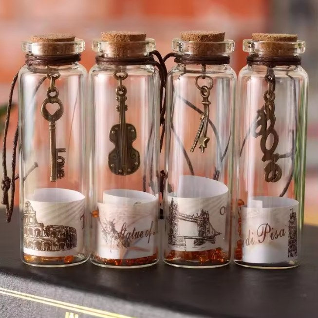 1Pc Mini Glass Wishing Bottle