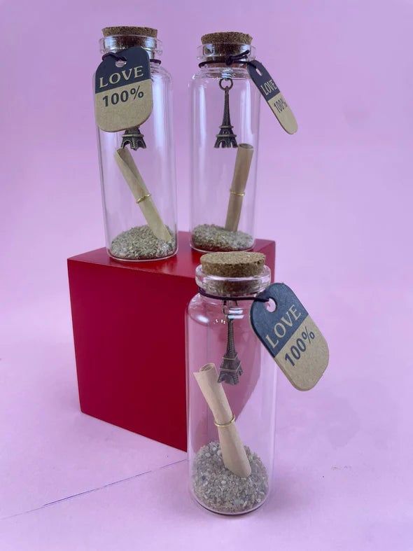 1Pc Mini Glass Wishing Bottle