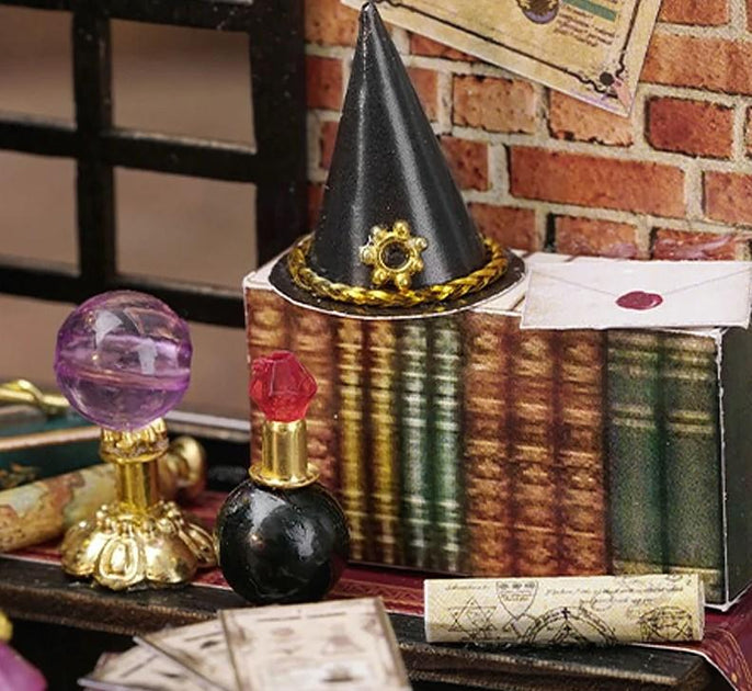 DIY Miniature Moon Magic Shop With LED Lights
