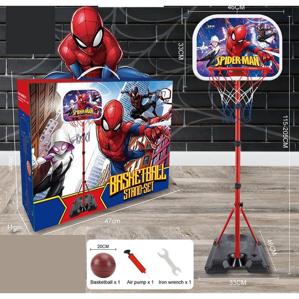 250cm Spider Man Adjustable Basketball Stand