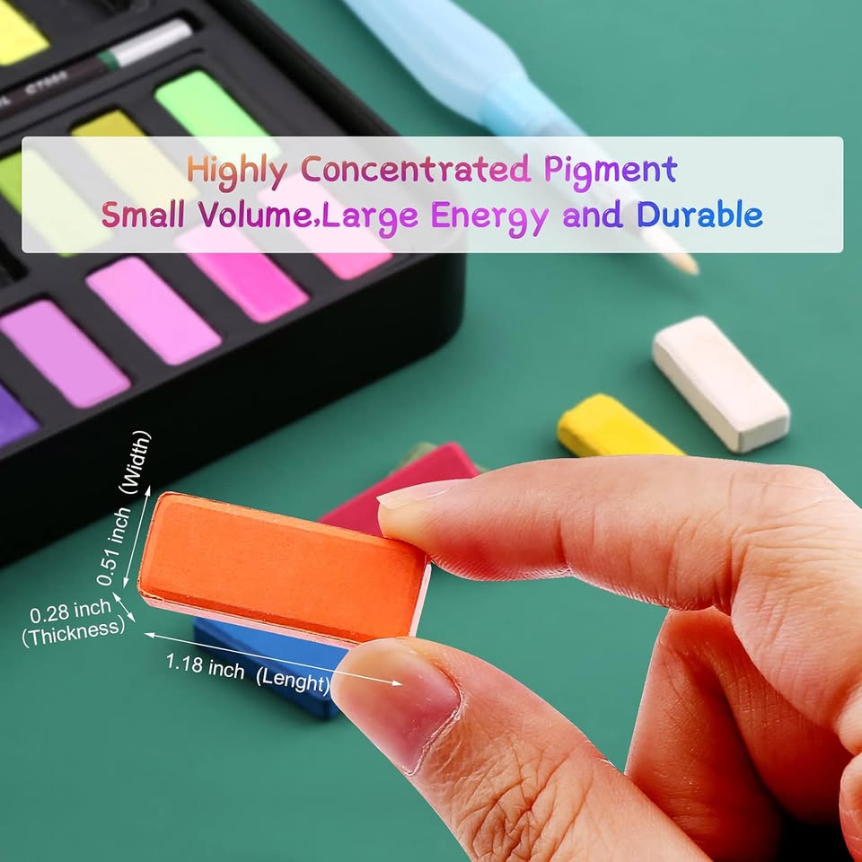 Giorgione 36Pcs Solid Water Colors Tin Box