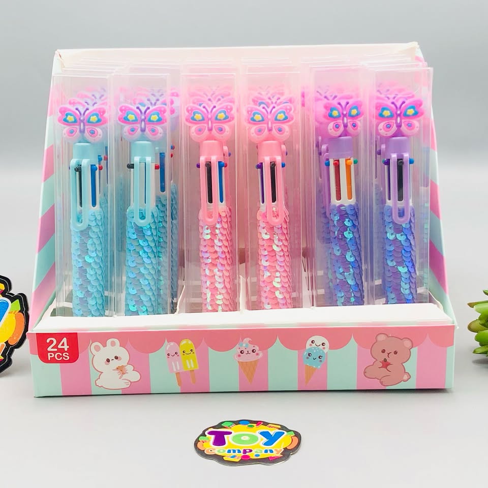 Butterfly Six Color Ballpoint - 1Pc