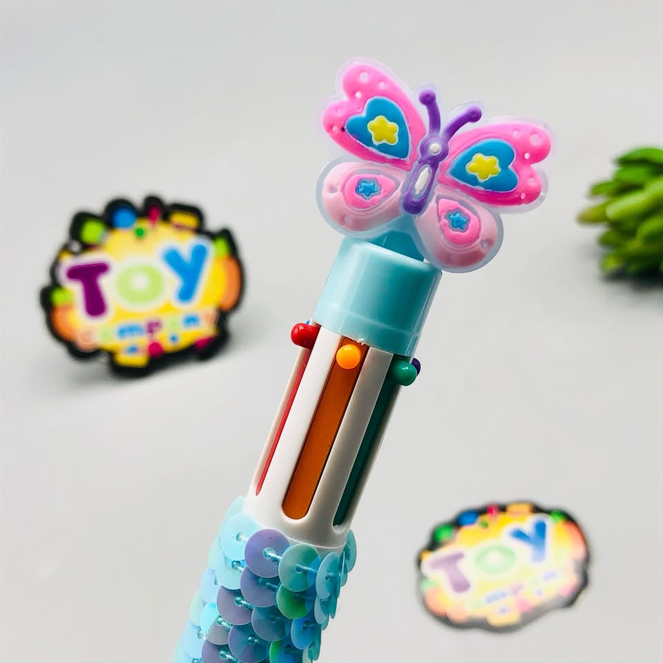 Butterfly Six Color Ballpoint - 1Pc