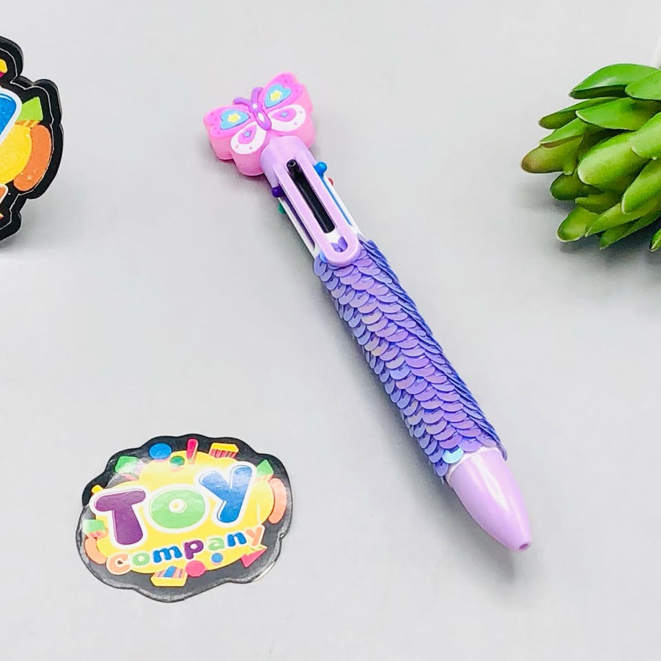 Butterfly Six Color Ballpoint - 1Pc