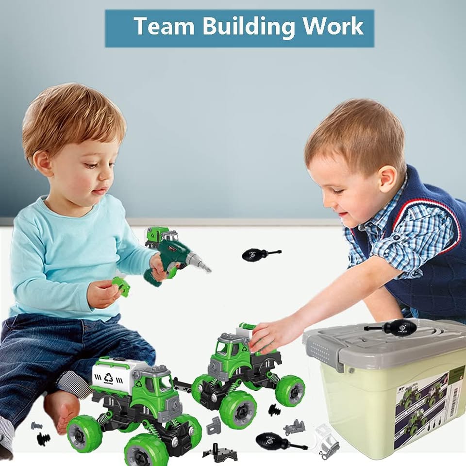 DIY Monster Sanitation Screw Truck - Assortment