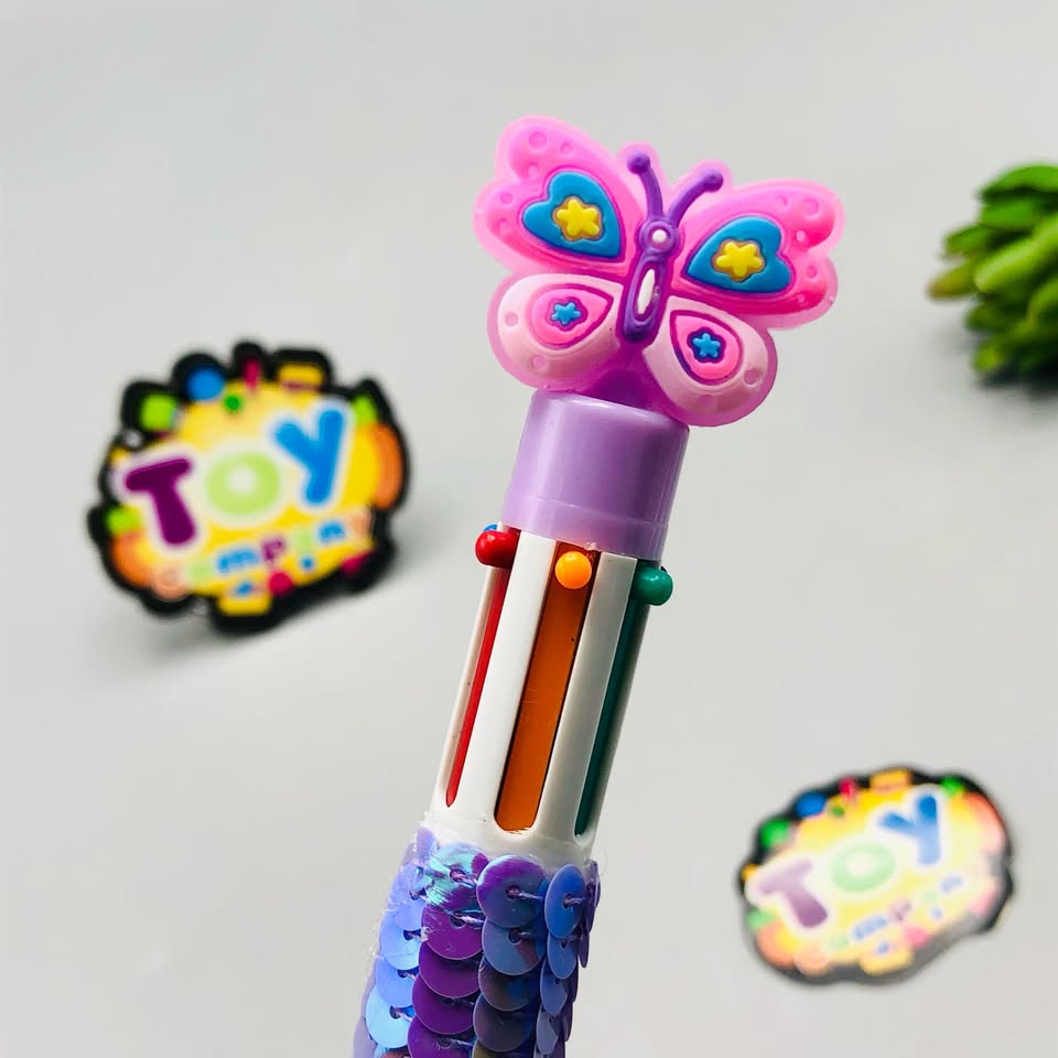 Butterfly Six Color Ballpoint - 1Pc