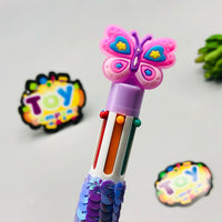 Butterfly Six Color Ballpoint - 1Pc