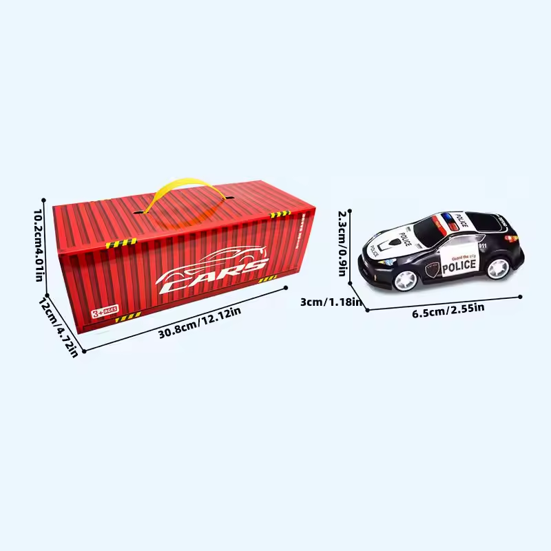 48Pcs Mini ABS Inertial Container Box Cars Set