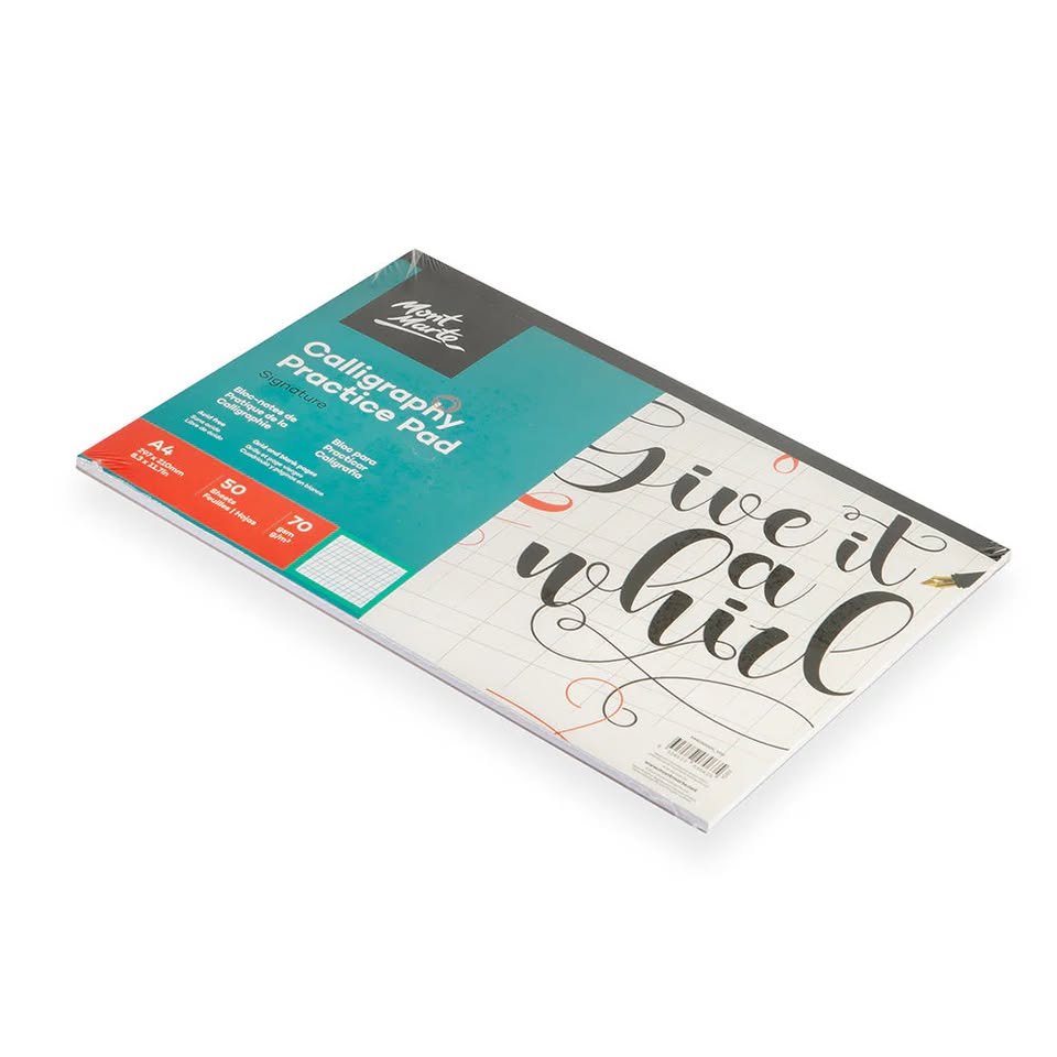 A4 Mont Marte Calligraphy Practice Pad - 50 Sheets
