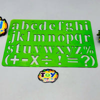 a-z Small Alphabet & Signs Stencil Set