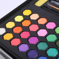 36Pcs Solid Water Colors Tin Box