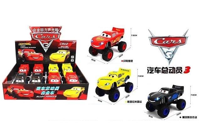 1Pc Diecast Disney Pixar Big Foot Car With Light & Music - Assortment