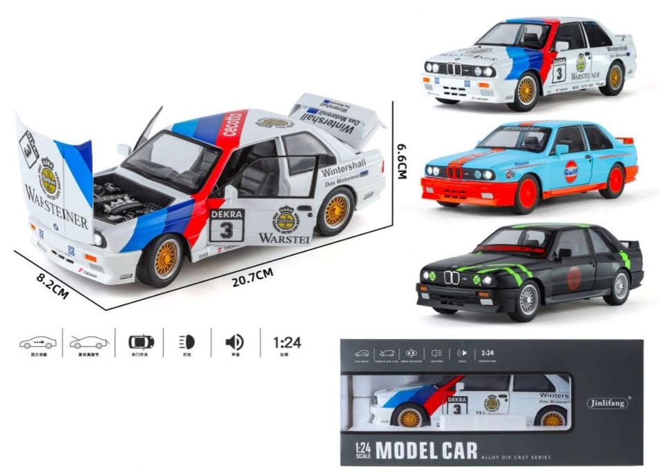 1:24 Diecast BMW M3 Modified Model Car