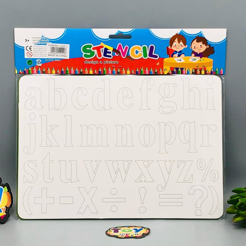 a-z Small Alphabet & Signs Stencil Set