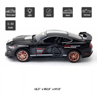 1:32 Diecast Ford Mustang Shelby GT500 With Acrylic Display Box - Black