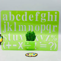 a-z Small Alphabet & Signs Stencil Set