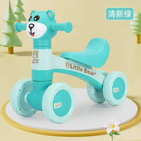 Bear Ride-on Baby Foot To Floor Balance Bike - Green