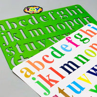 a-z Small Alphabet & Signs Stencil Set