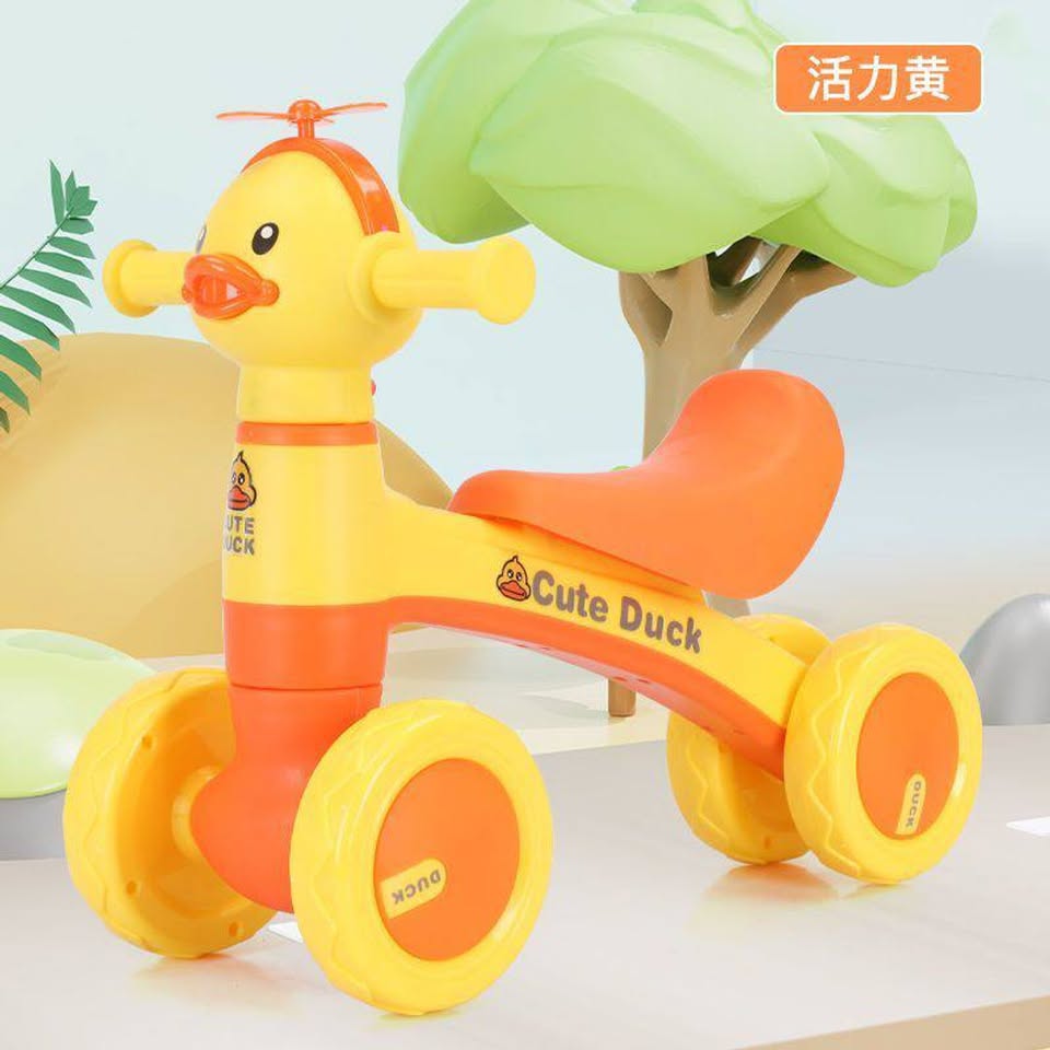 Duck Ride-on Baby Foot To Floor Balance Bike - Yellow
