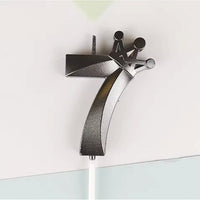 Number 7 Crown Designed Birthday Candle