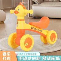 Duck Ride-on Baby Foot To Floor Balance Bike - Yellow