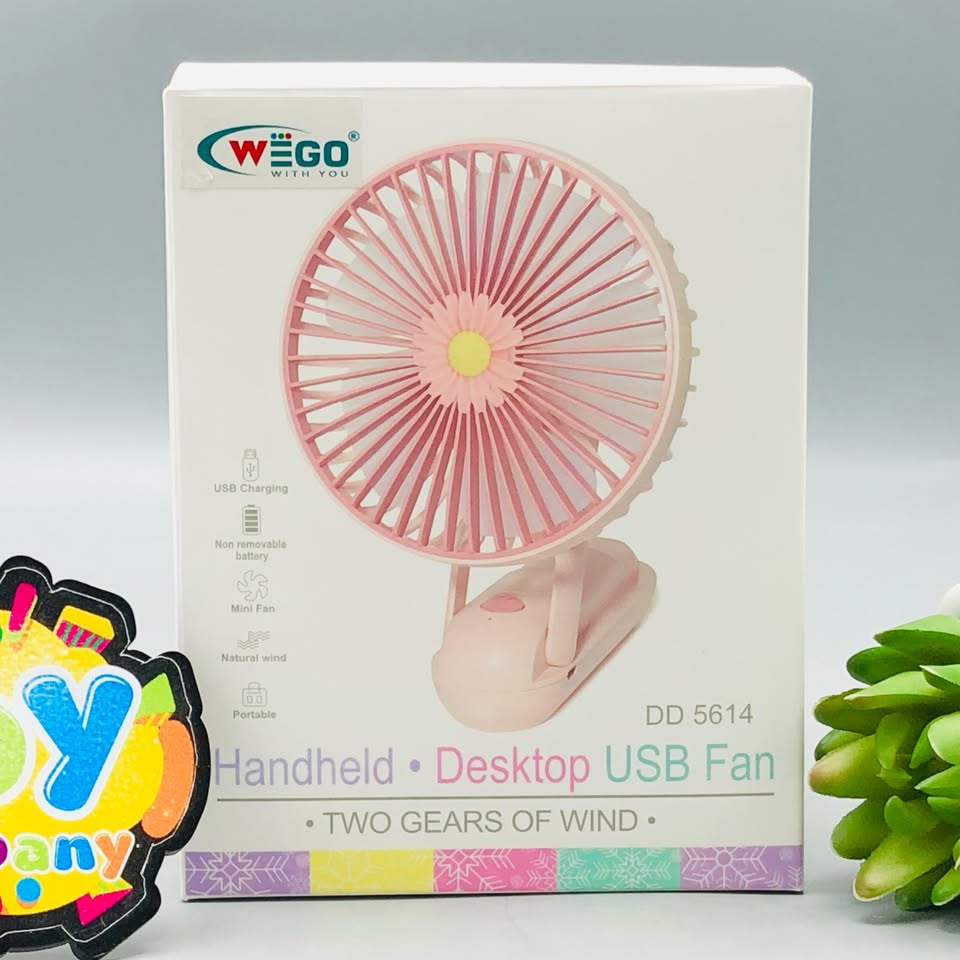 Multi-functional Mini Handheld & Desktop Fan With Light
